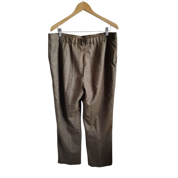 Pendleton Houndstooth Trouser Tan Women's Plus 16 - Picture 3 of 5